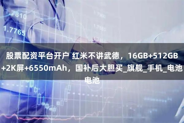 股票配资平台开户 红米不讲武德，16GB+512GB+2K屏+6550mAh，国补后大胆买_旗舰_手机_电池